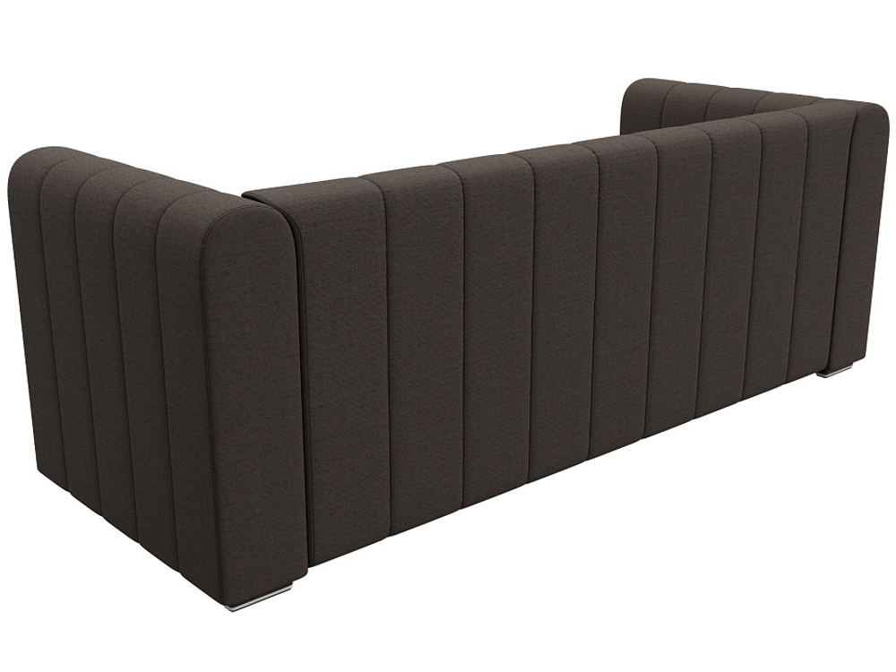 Диван прямой Лига-073 РОГОЖКА Амур 05 коричневый