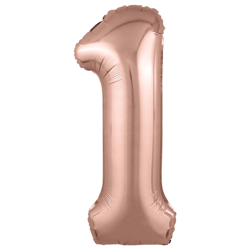 Цифра 1 розовое золото 40&quot; Agura