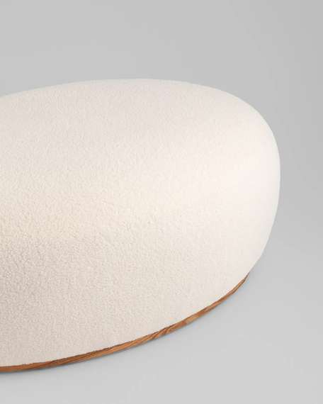 Пуф Полли XL тедди белый