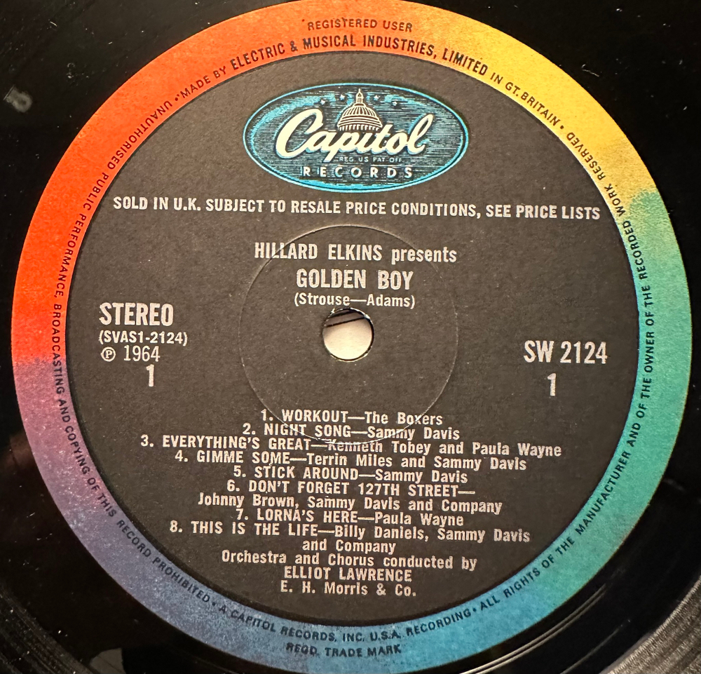 Sammy Davis-Golden Boy (Англия 1964г.)