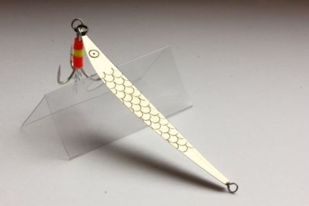 Блесна Зимняя WINTERLURES Маропедка классика 40мм тройник мельхиор/латунь/медь