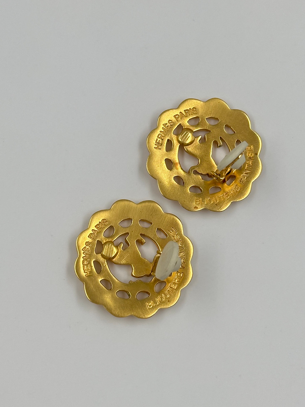 Клипсы с лошадьми Hermes