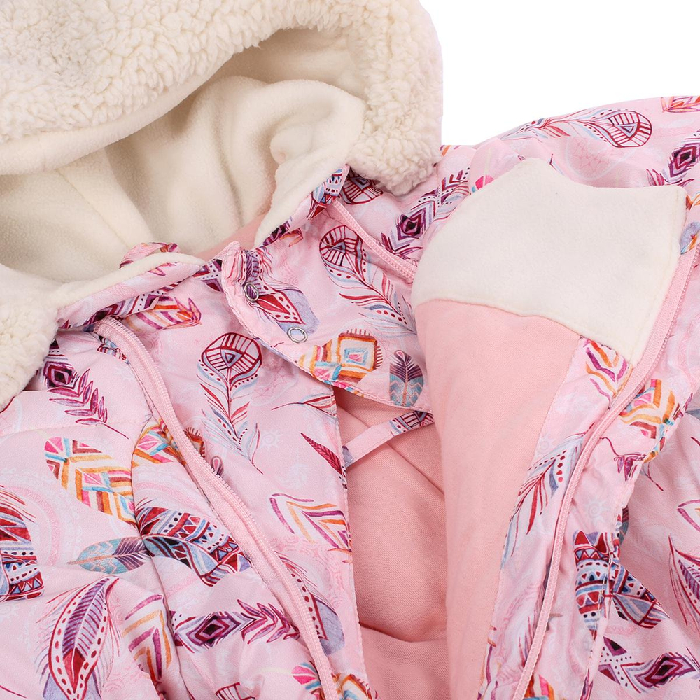 Комбинезон- Пача 300 гр. р.1 (74) принт перышки