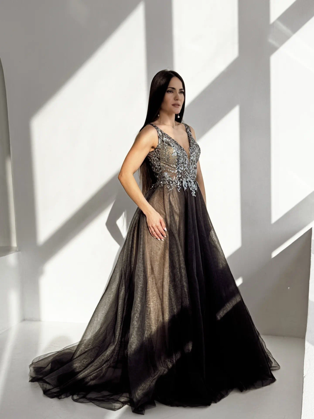 Платье вечернее с блеском