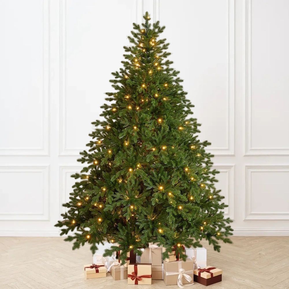 Елка с гирляндой встроенной «Вега» (Литая хвоя) от 1,2 м до 3 м