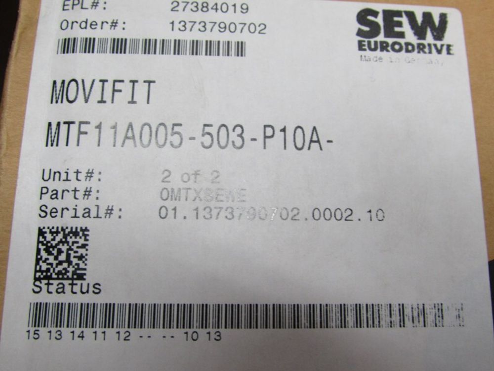 SEW MTF11A005-503-P10A