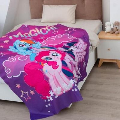 Плед "My Little Pony" 1,5 сп, 140х210 см, 100% п/э. 7339229