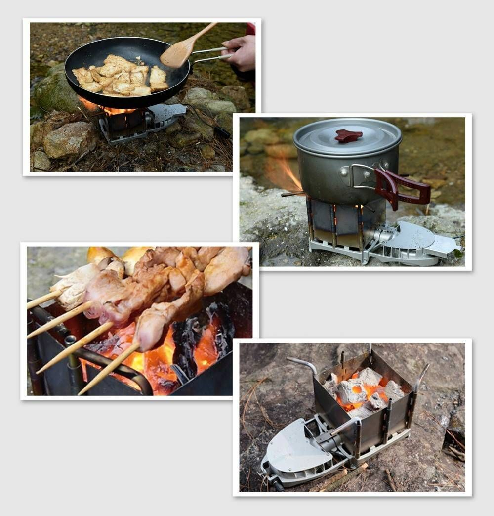 Печь походная щепочница BRS-116 с наддувом