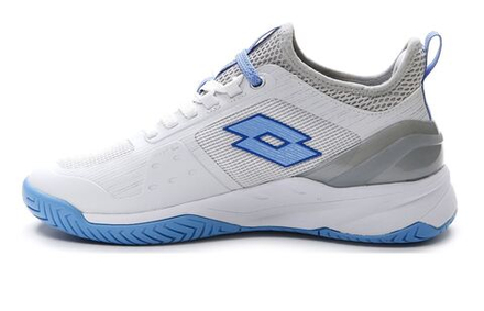 Женские теннисные кроссовки Lotto Mirage 200 SPD Clay - all white/cornflower