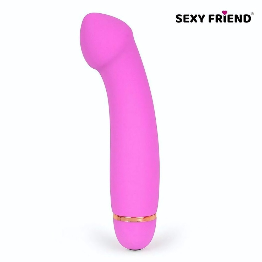 Розовый вибромассажёр с 20 режимами вибрации - 15 см. (Цвет: розовый)