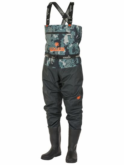 Полукомбинезон забродный NORFIN Pilot Camo Bootfoot