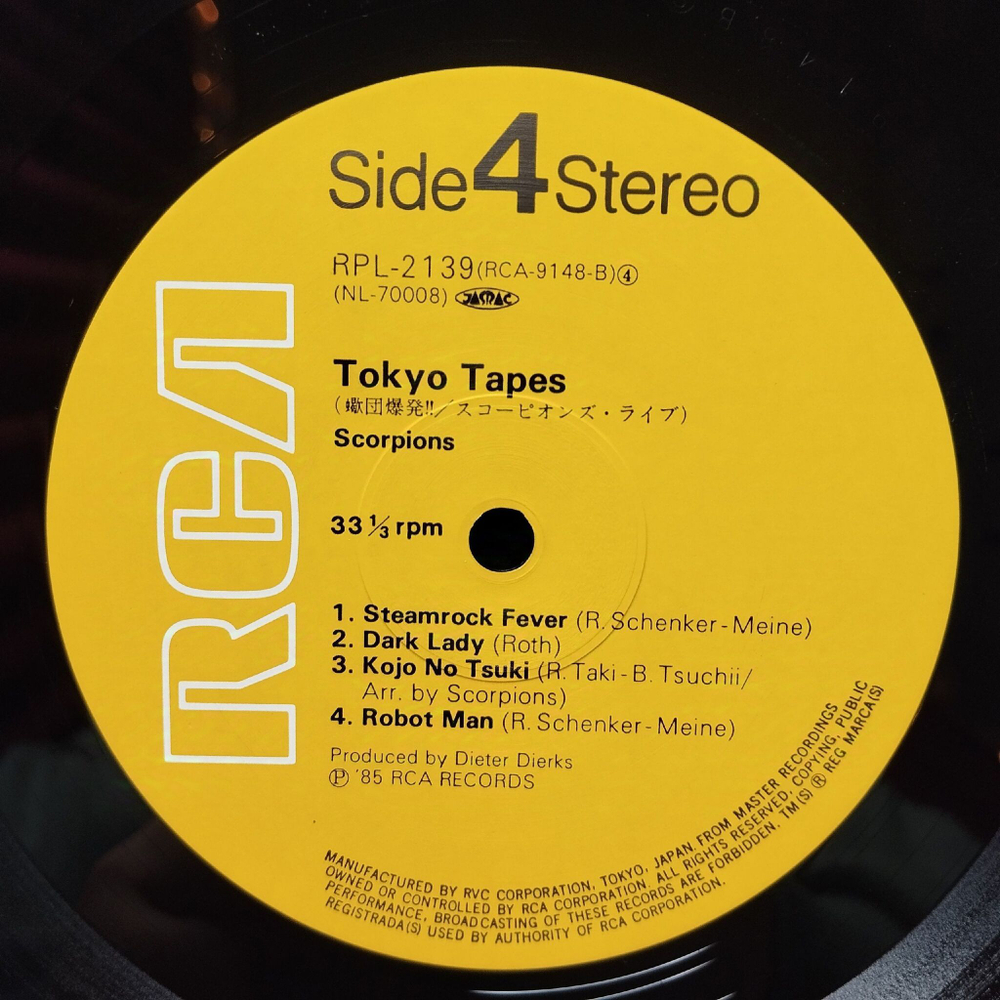 Винтажная виниловая пластинка LP Scorpions Tokyo Tapes (Japan 1985) (Obi)