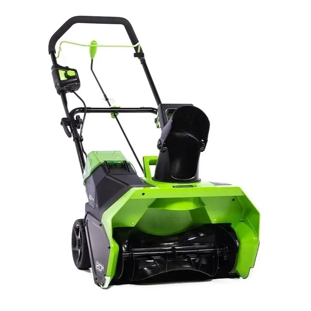 Greenworks GD60ST 60В аккумуляторный снегоуборщик (1 x 4 Ач, ЗУ) ковш 51 см, выброс 6 м 2602407UB