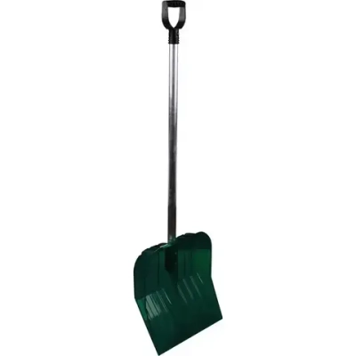 Лопата д/снега из полик-та ЭКОНОМ 430мм (с черенком)