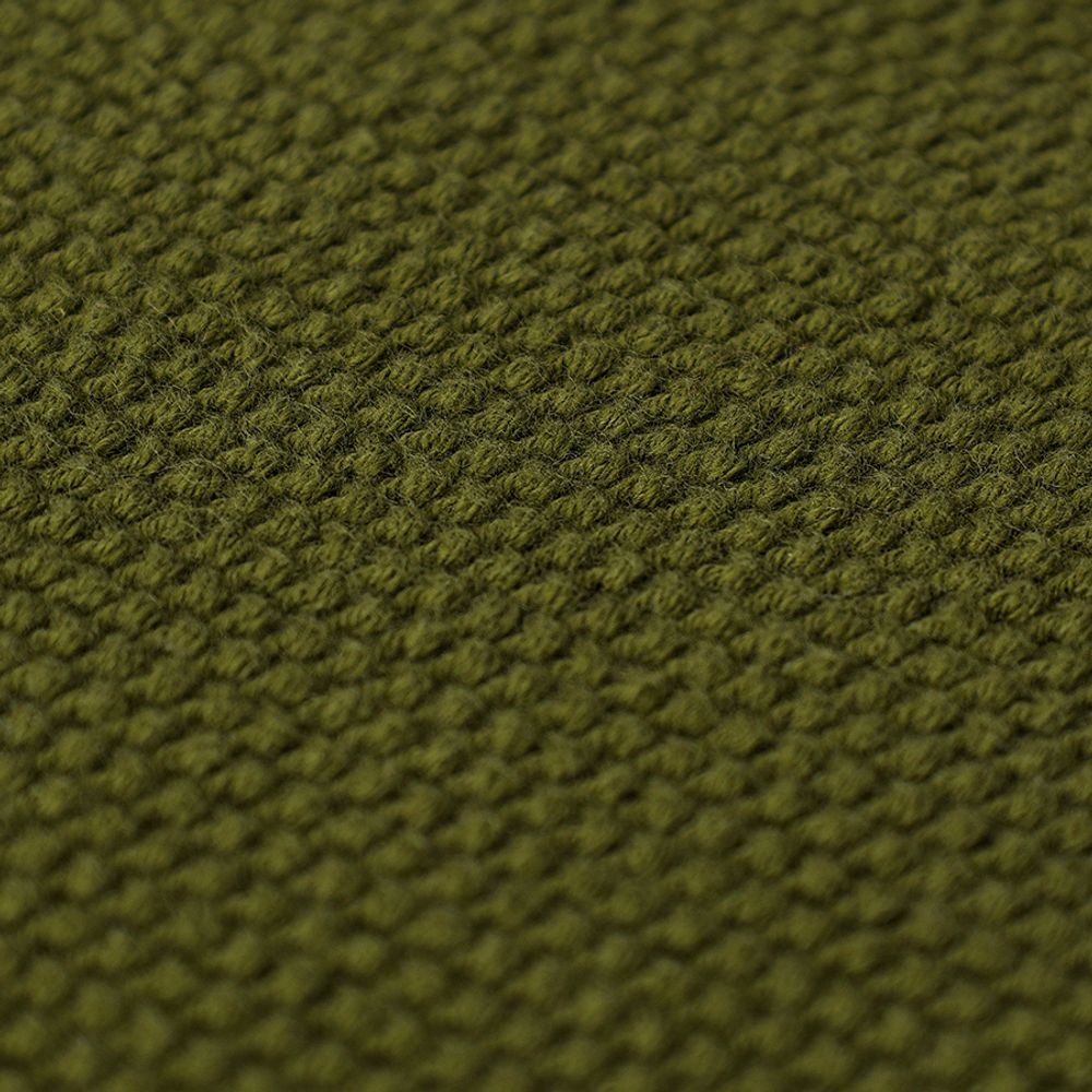 Набор из трех вязаных салфеток для уборки и мытья посуды бежевого и оливкового цветов из коллекции Essential, 28х28 см