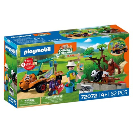 Playmobil - Animals & Friends - Смотритель животных с транспортным средством 72072