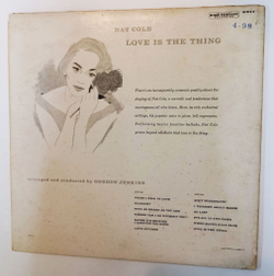 Винтажная виниловая пластинка LP Nat King Cole Love Is The Thing (USA 1957) 1 press