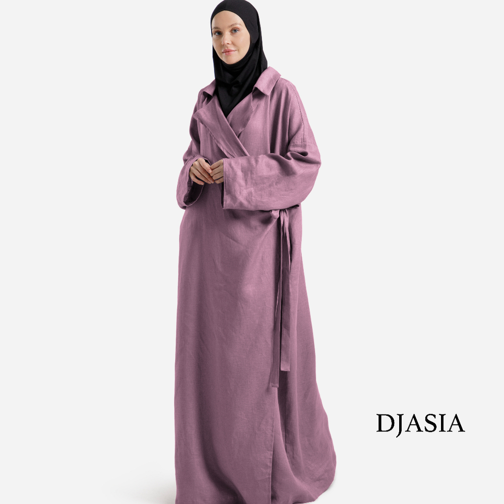 КИМОНО С ОТЛОЖНЫМ ВОРОТНИКОМ LAYALI LINEN