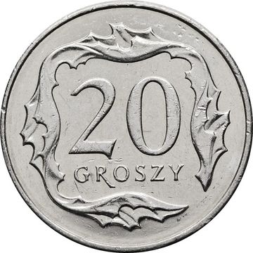 20 грошей 1990-2016 Польша