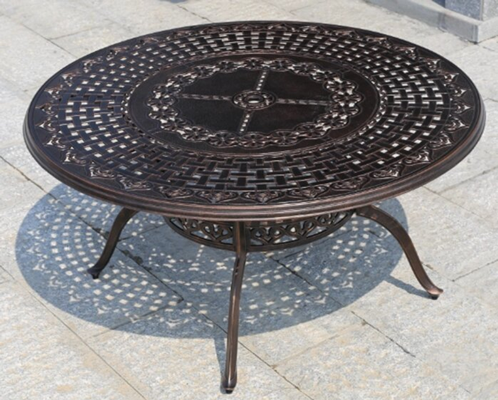 Металлическая мебель из литого алюминия Patty 8, античная бронза