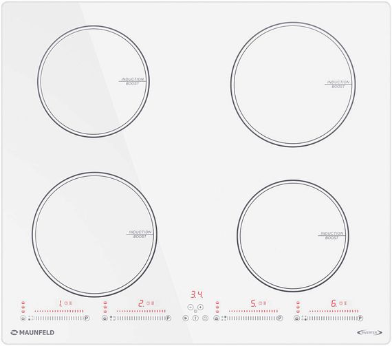 Индукционная варочная панель MAUNFELD CVI594SWH Inverter