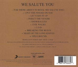 AC/DC / For Those About To Rock - We Salute You (CD)