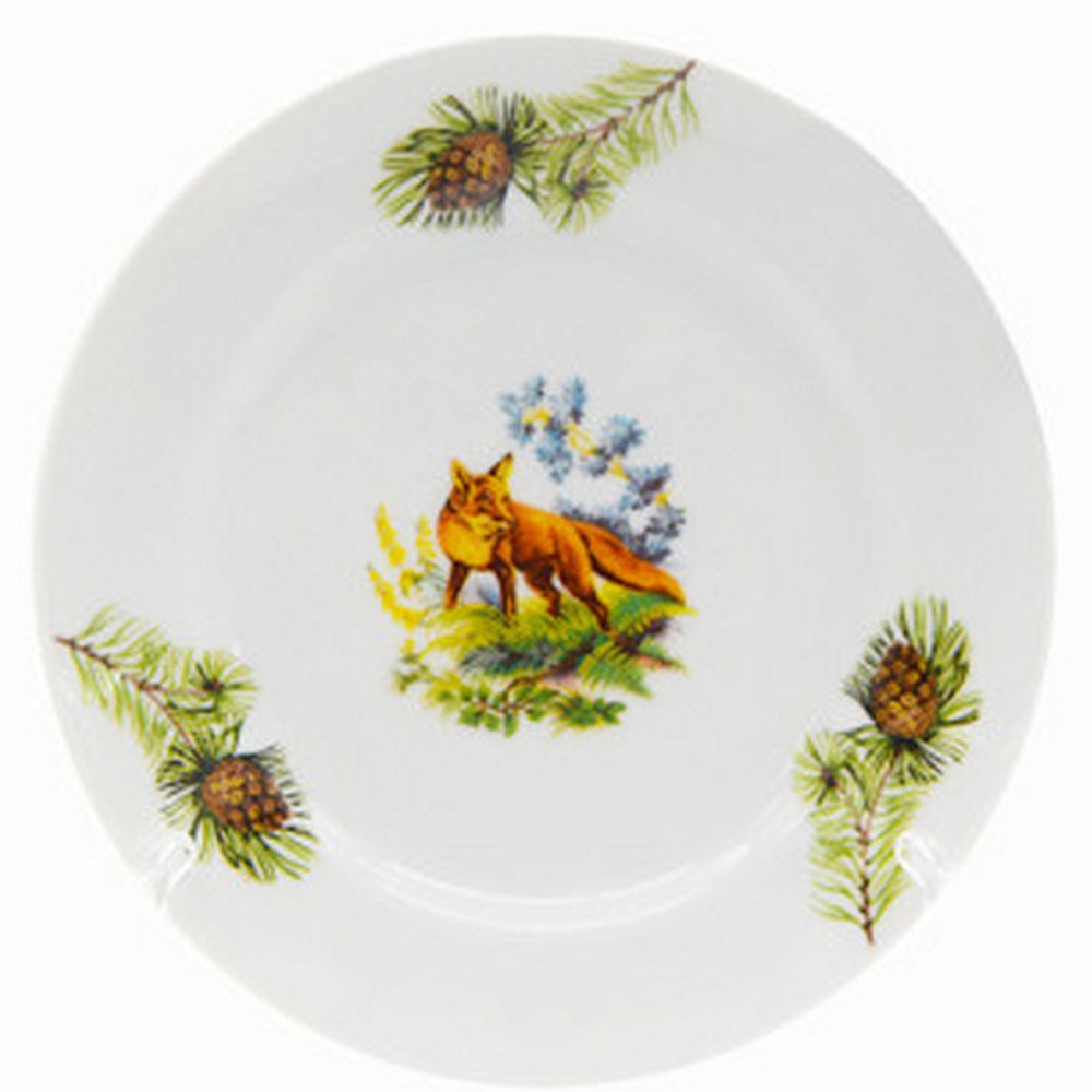 Тарелка мелкая "ОХОТНИЧЬЯ ТЕМА (Идиллия)" 20 см, Беларусь.
