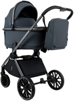 Детская коляска Pituso Mayla Plus 3 в 1 с автокреслом Santiso Pro Black Graphite