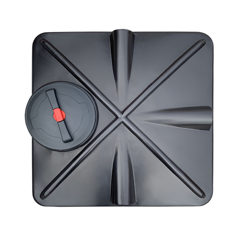 Ёмкость для душа  110л Политим 110 л. прямоугольный (1000x1000x250см;черный) - арт.560731