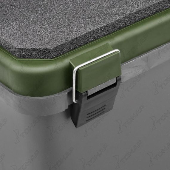 Ящик рыболовный зимний односекционный серый/хаки (HS-IB-19-GH-1) Helios