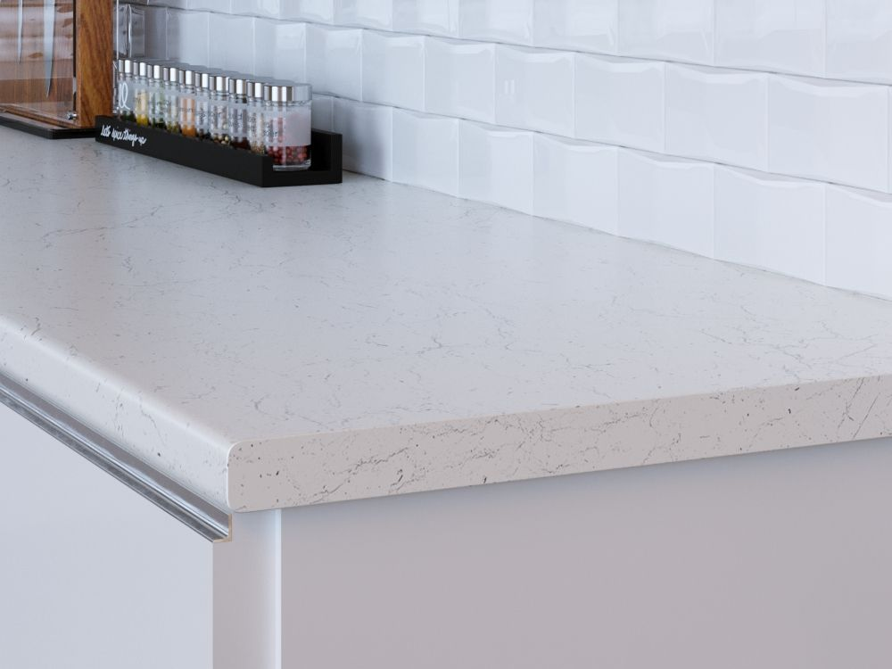 Столешница глянцевая Мрамор марквина 2 кат 3050*600*40 /3028/