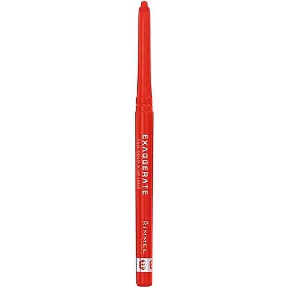 %Rimmel Карандаш для губ Exaggerate Full Colour Lip Liner Definer, автоматический, КРЕМОВЫЙ тон №104, 1,1 г