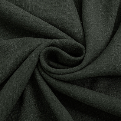 Лен-вискоза, 220 гр/м2, 135 см, тёмно-зелёный
