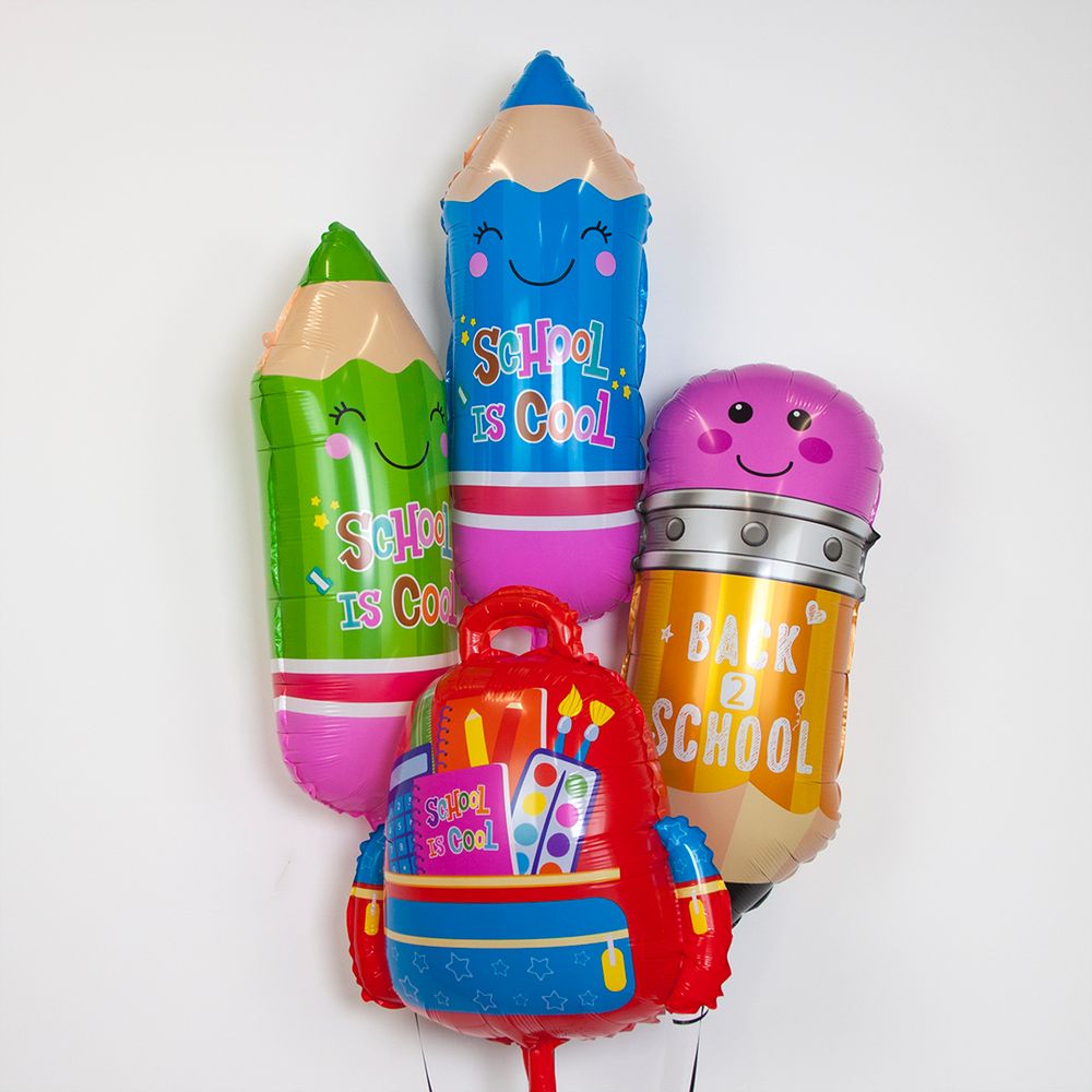 Шар (29''/74 см) Фигура, Школьный карандаш, Зеленый, 1 шт.