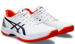 Мужские кроссовки теннисные Asics Solution Swift FF - white/blue expanse