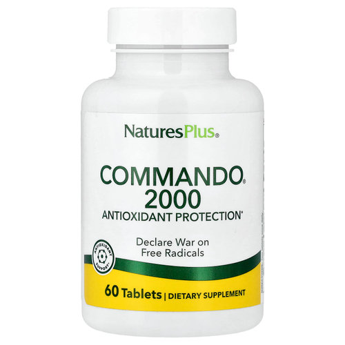 NaturesPlus, Commando® 2000, 60 таблеток