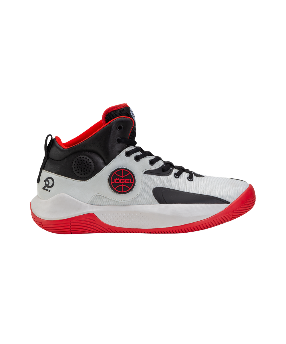 Кроссовки баскетбольные Launch MID, White/black/red