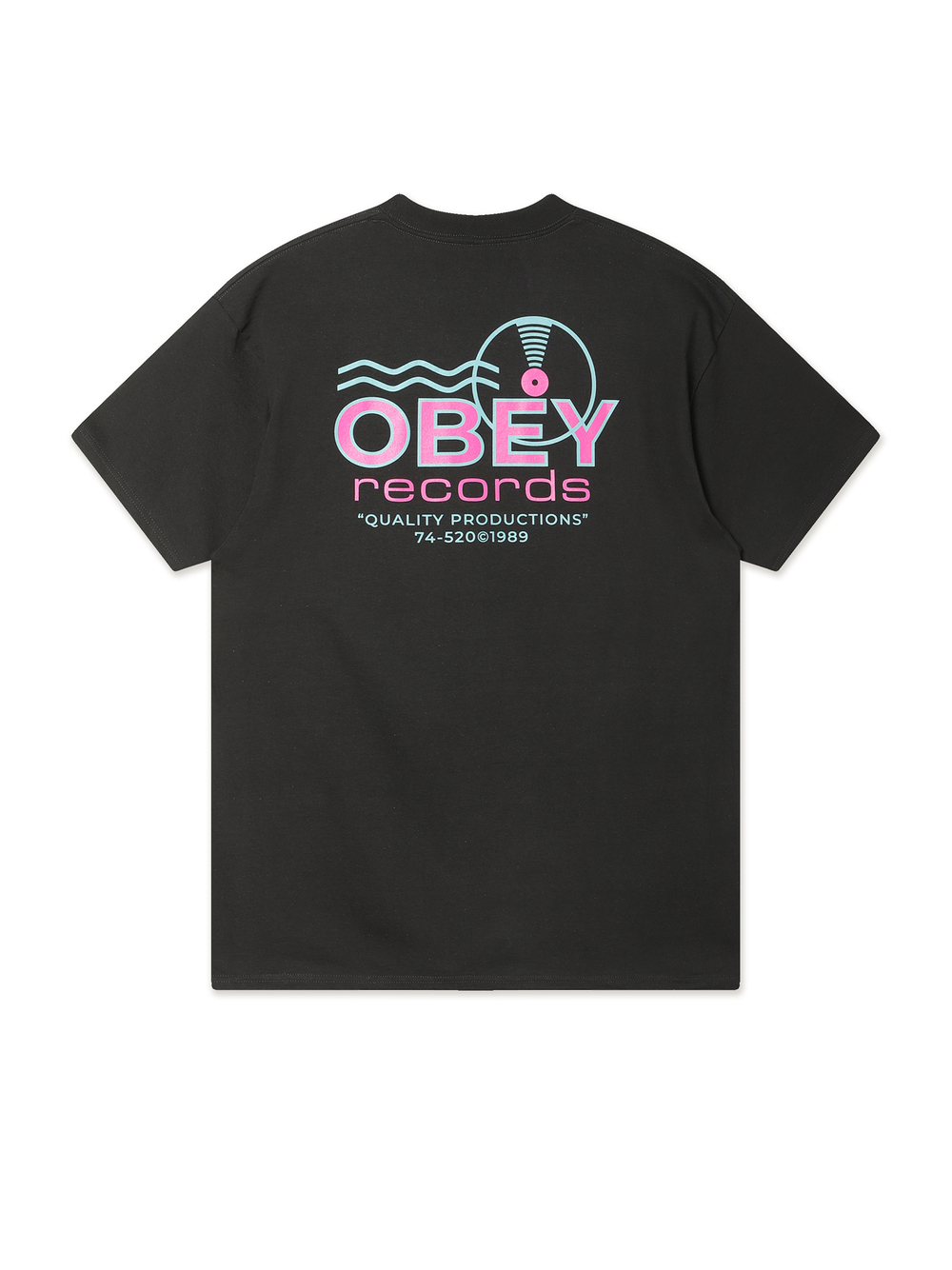 Мужская Футболка Obey Records Sound Waves