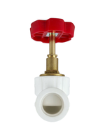 Вентиль в сборе PPR 25х90,  белый, RTP (25/5)