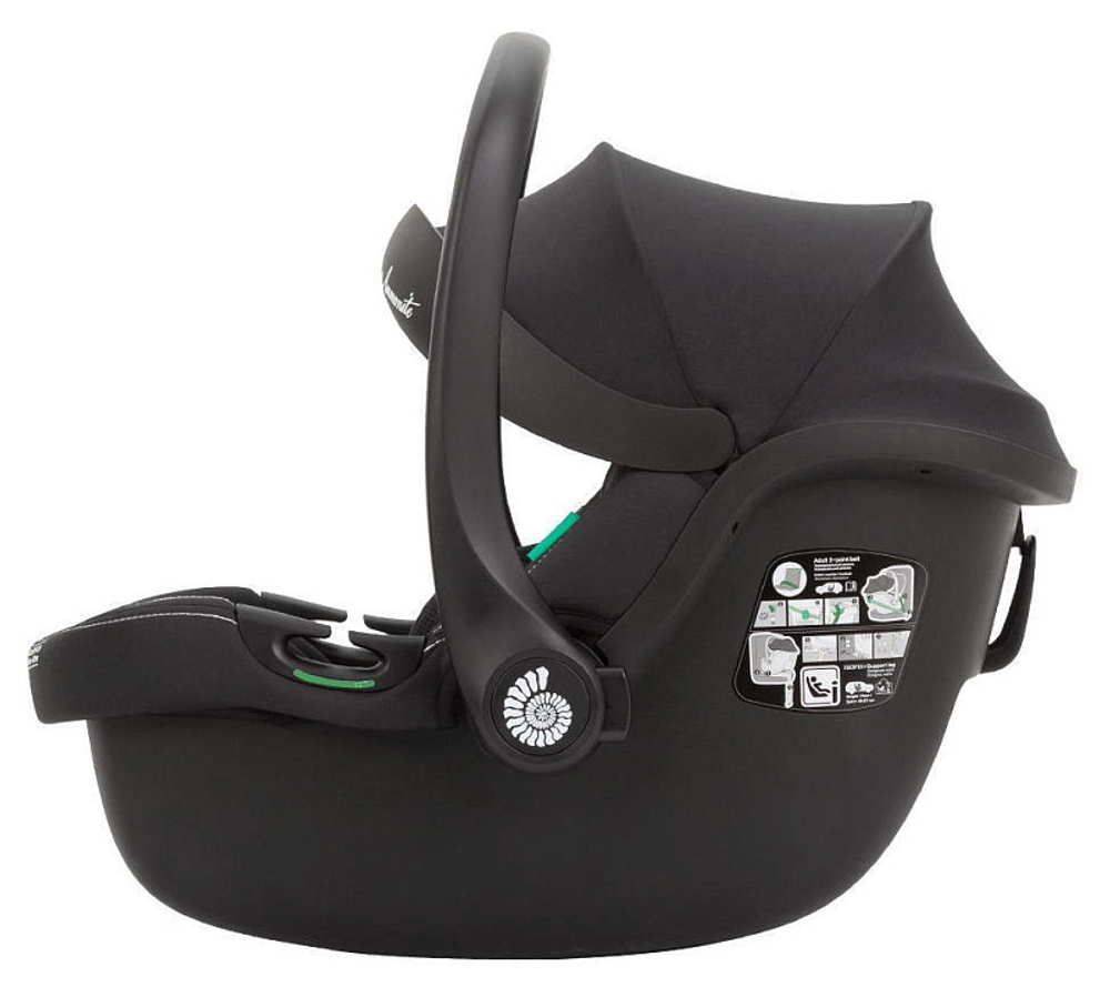 Коляска Carrello Vector CRL-6550 Ammonite AY329 Pro Absolute Black с базой Isofix 3 в 1 Cupcake Beige