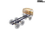 Steel long frame for truck with 6x6 wheel formula in 1:10 scale