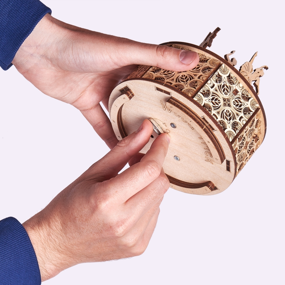 Сборная музыкальная шкатулка Wood Trick Танцующие балерины