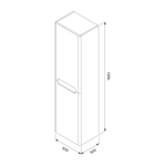 Пенал подвесной IDDIS Edifice, 40 см, белый, EDI40W0i97