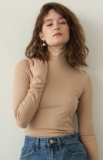 Лонгслив-водолазка женский