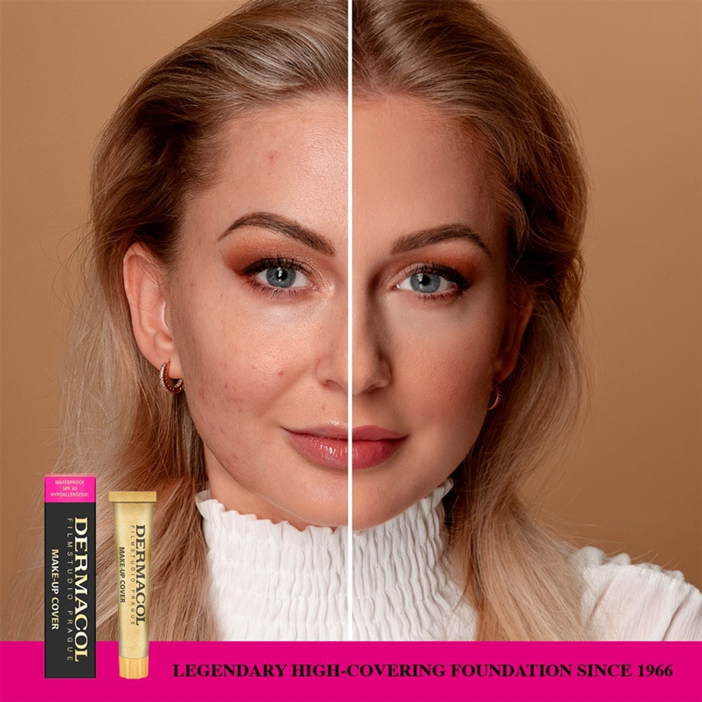 Dermacol Cover - Тональная основа: жидкость с высокой степенью покрытия SPF 30 оттенок 210, 30 g