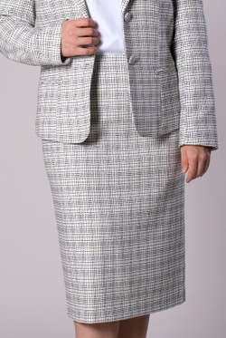 Юбка женская 3889ВПБ, молочный #377Мол013889ВПБ