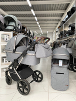 Коляска 2 В 1 Carrello Aurora CRL-6505 Silver Grey ДИЗАЙН 2022