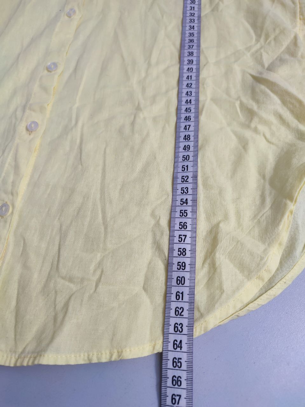 Рубашка H&M лимонная 38 размер