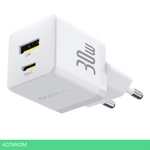 Сетевое зарядное устройство Baseus Palm C+U 30W EU Moon White (P1011160A213-00)