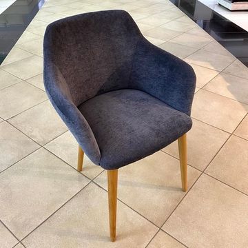 Кресло Канна 110 (бук/тон 2/ткань velvet lux 17)